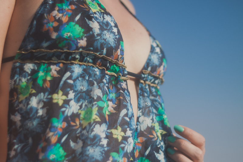 Haut Melissandre, maillot de bain à volants léopard rose Taille S