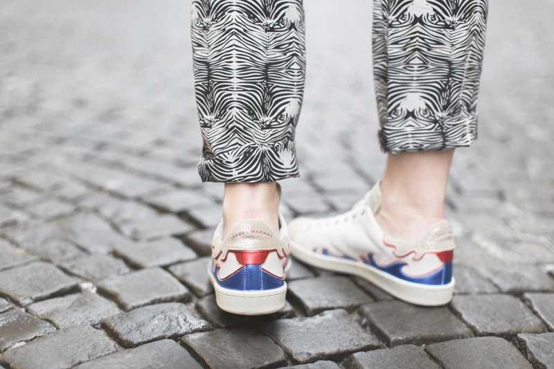 sneakers isabel marant etoile flammes - copyright paulinefashionblog.com_