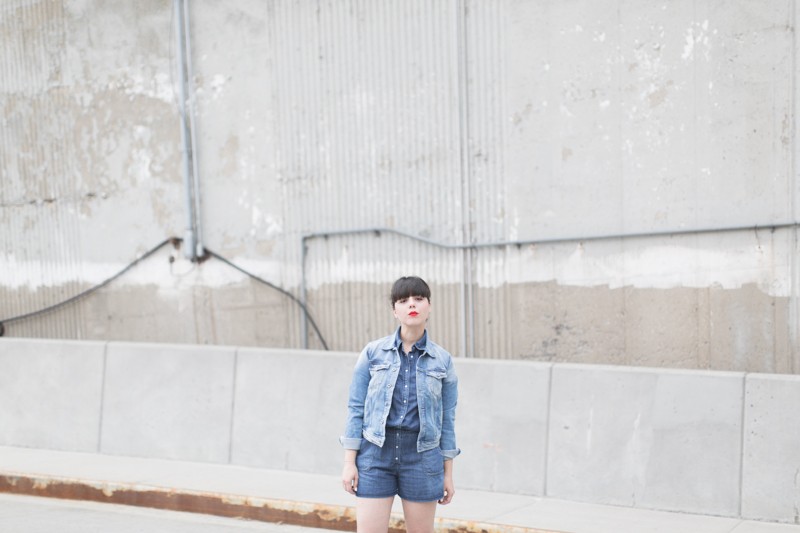 blog pepe jeans london total look demin blouson combishort jean - copyright paulinefashionblog.com_-4