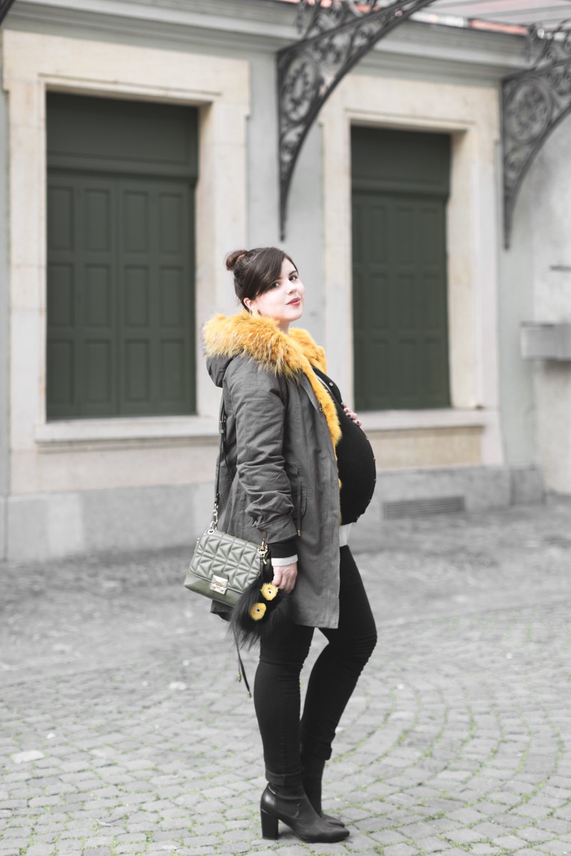 look grossesse parka on parle de vous BO banana Shourouk Boden - copyright Pauline paulinefashionblog.com-3