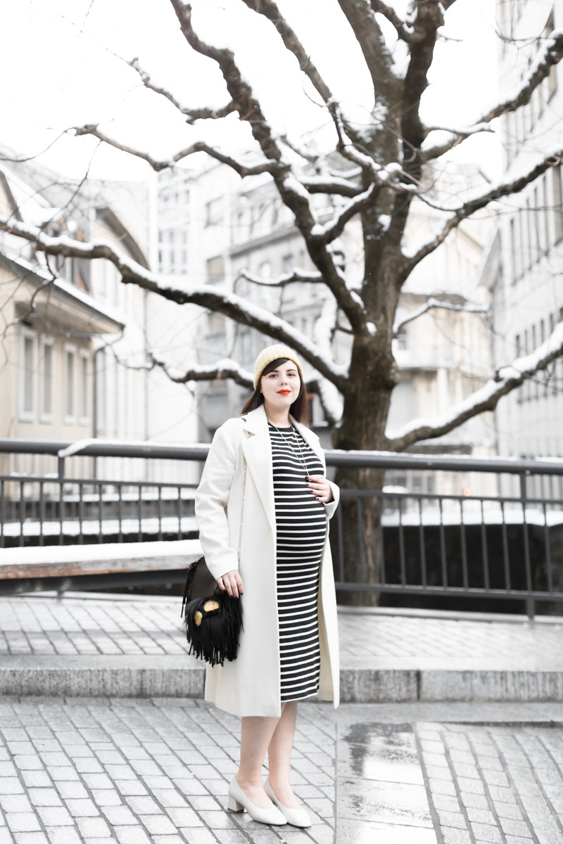 look grossesse robe mariniere fendi bug mode femme enceinte - copyright Pauline paulinefashionblog.com-3