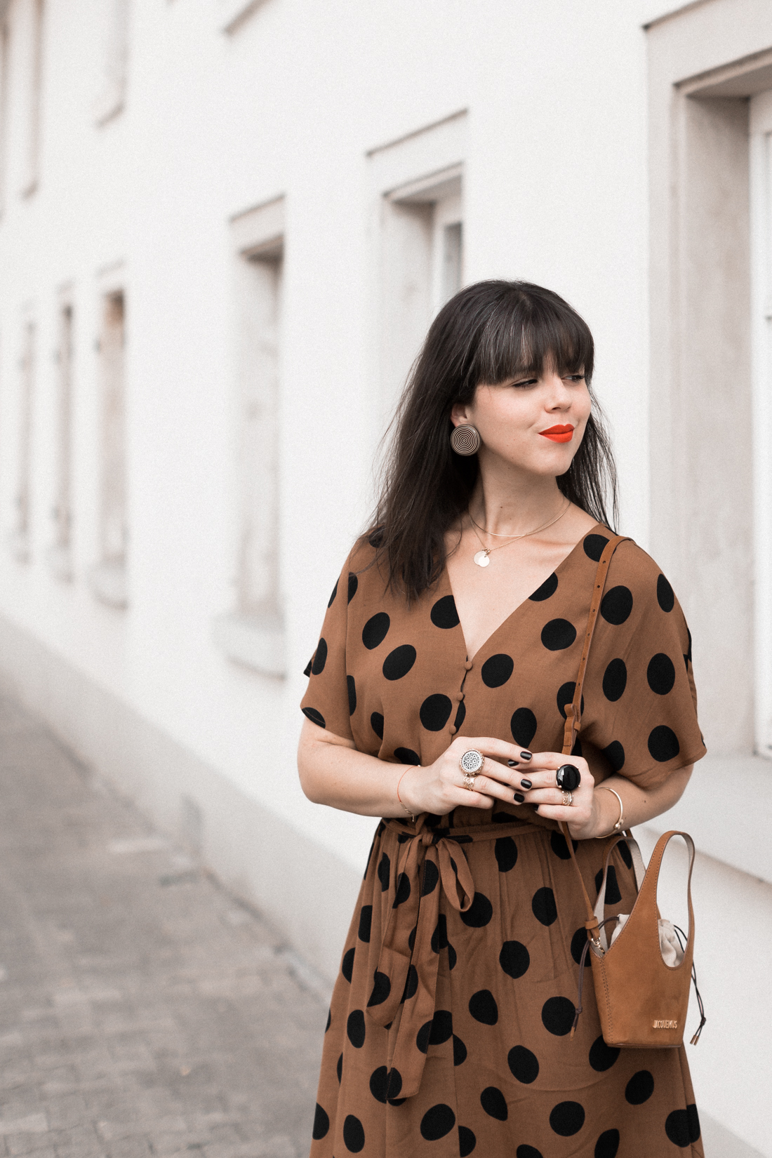 Robe pois mango on sale