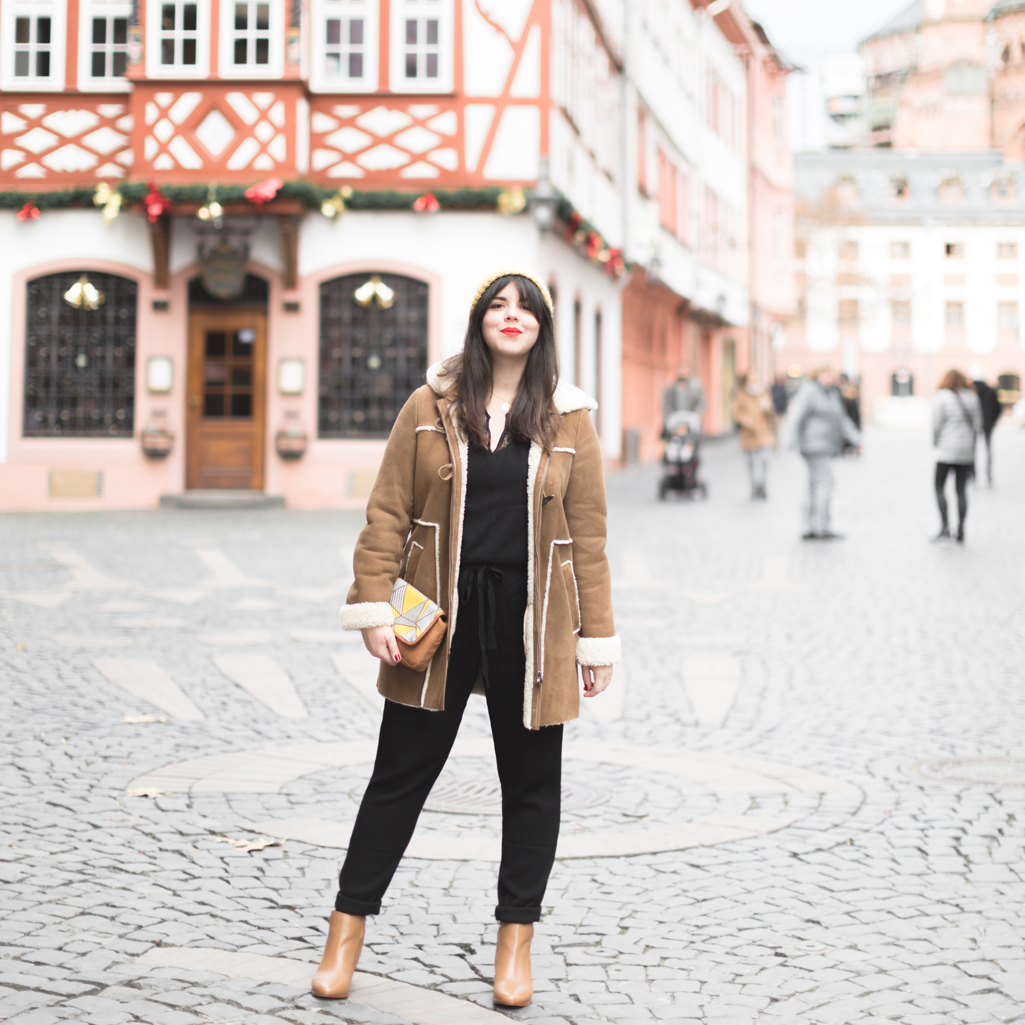 Manteau peau lainée best sale comptoir des cotonniers