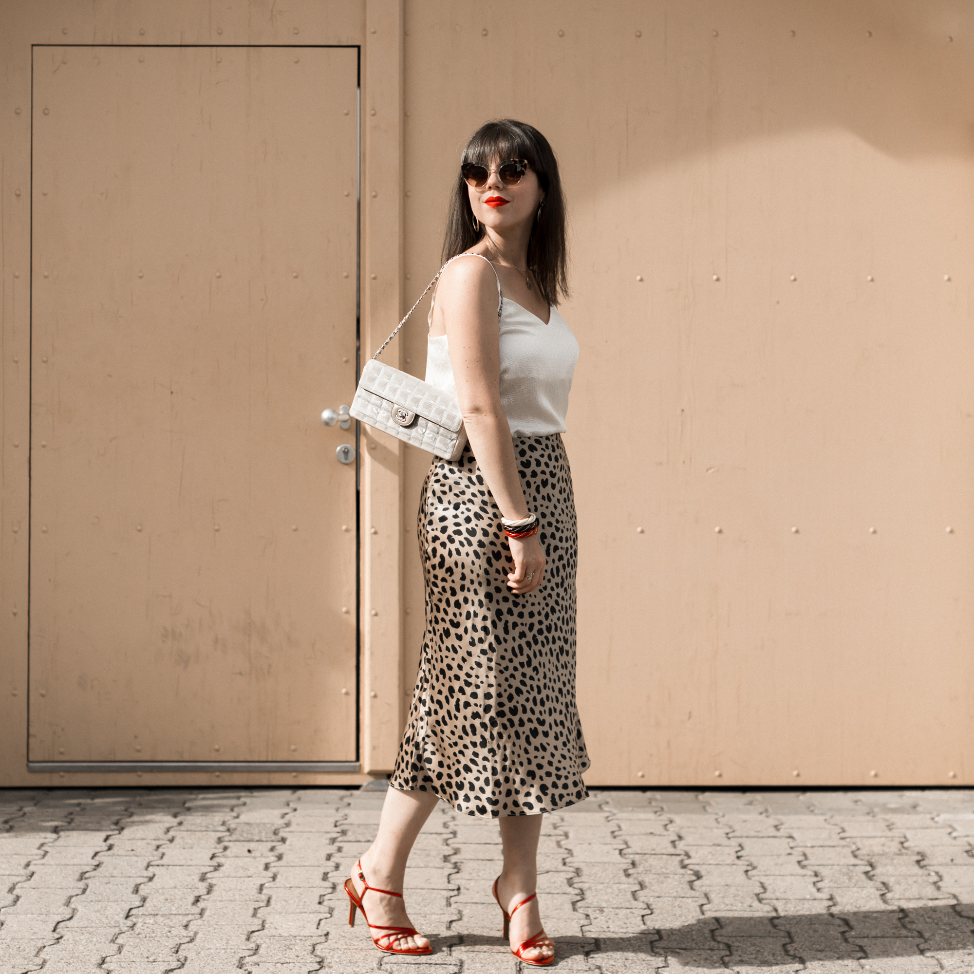 Jupe leopard realisation par sale