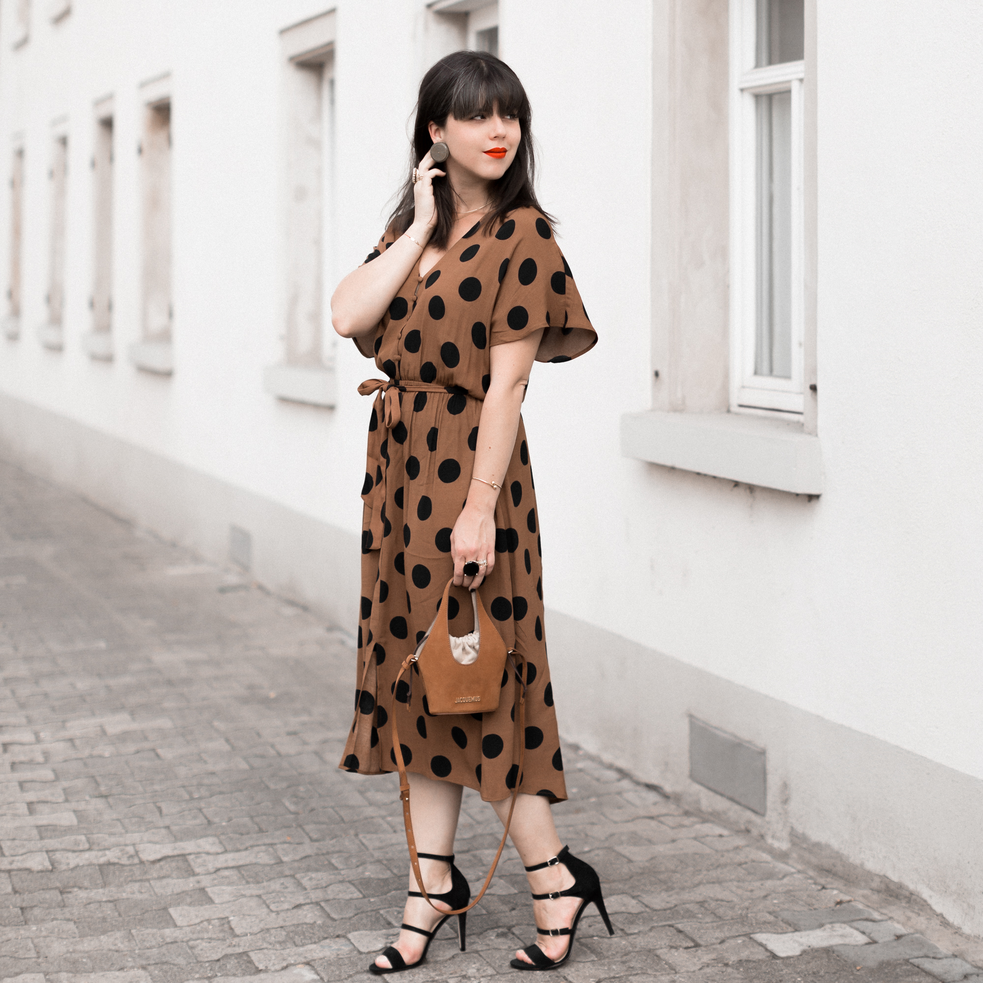 Mango robe pois discount